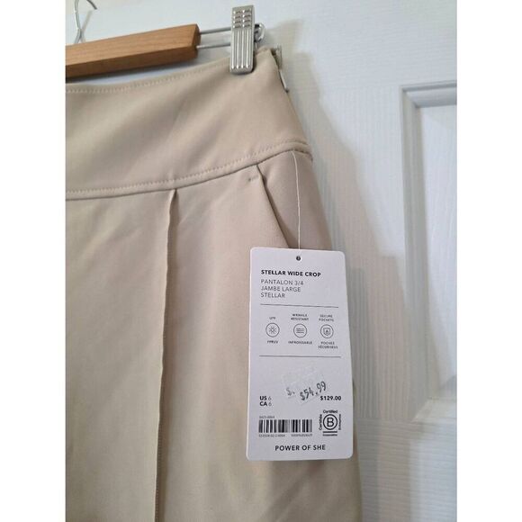 Athleta Stella Wide Crop Pants US 6 NWT $128 - Picture 3 of 10